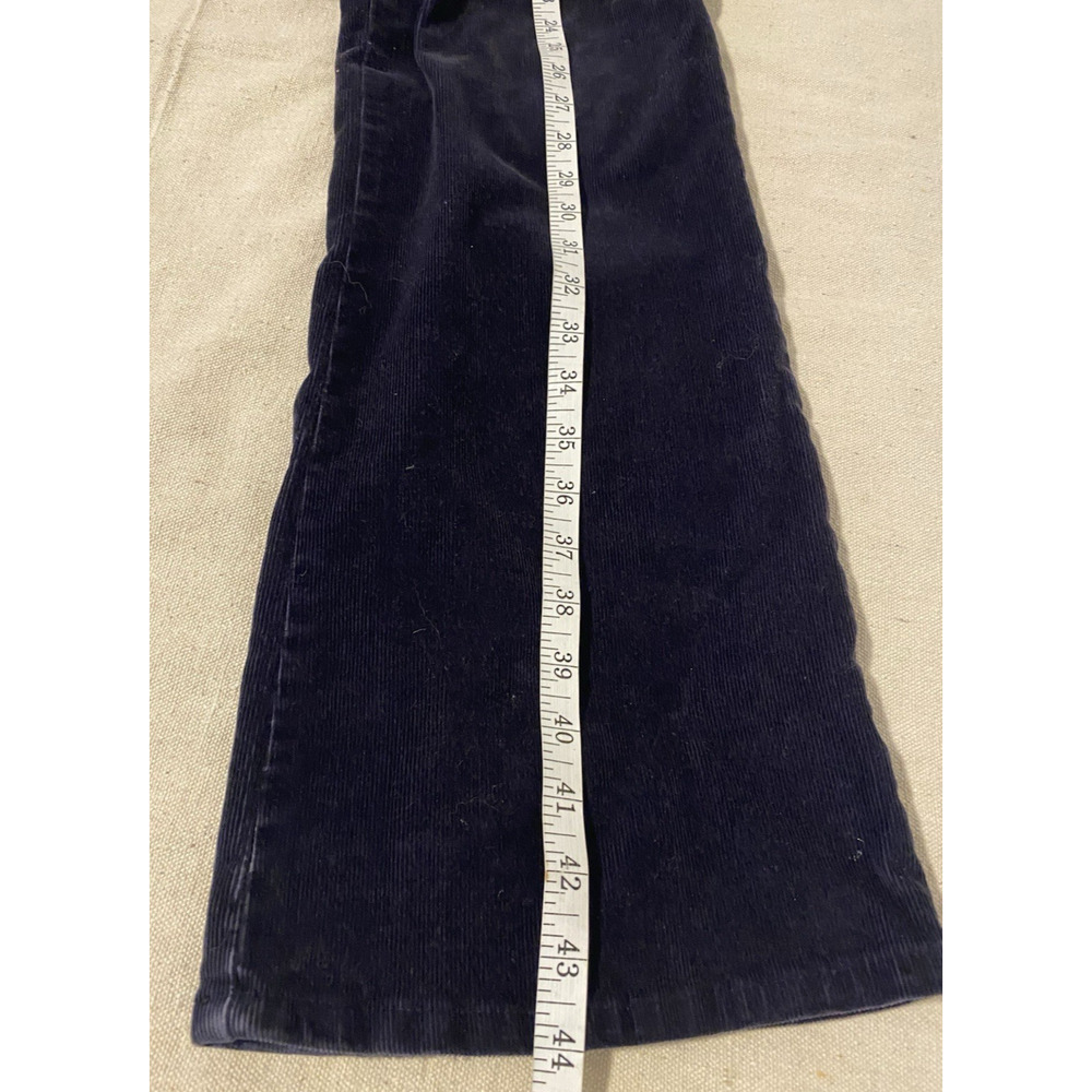 St Johns Bay Stretch Womens Corduroy Pants Size 12 Tall Wide Leg Baggy Preppy - Picture 11 of 11